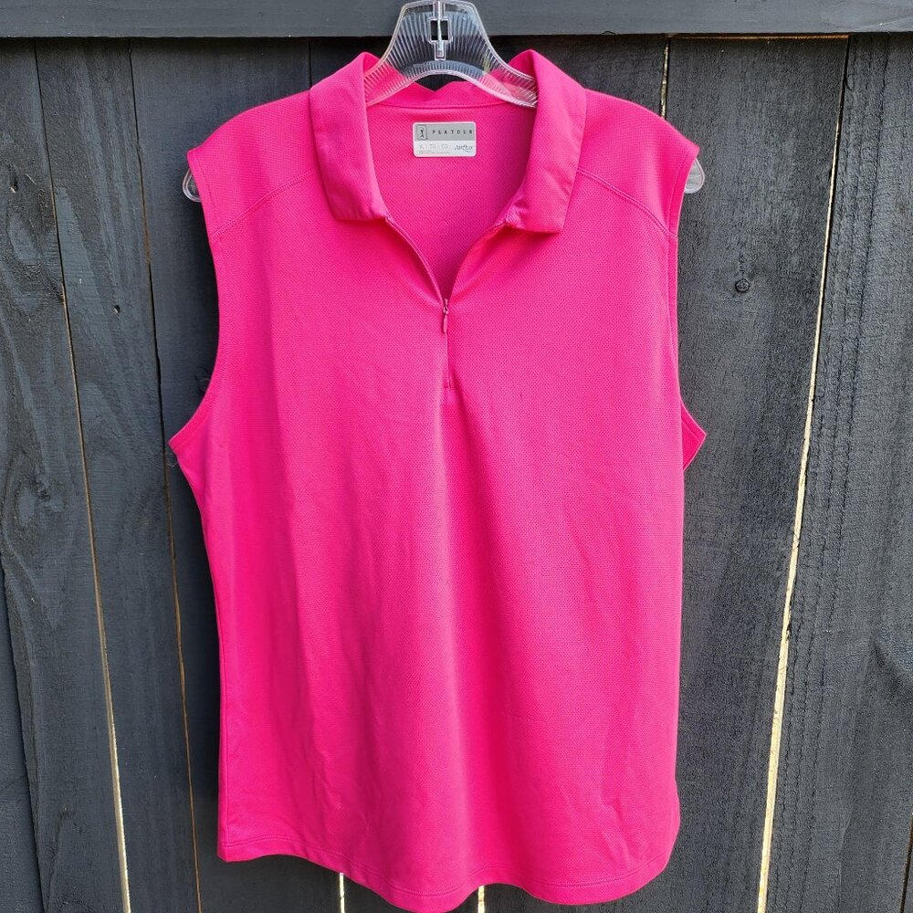 PGA TOUR NWOT FUSCHIA AIRFLUX XL GOLF TOP